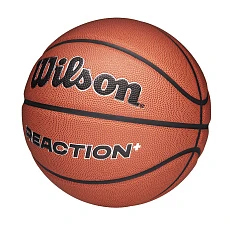 Мяч баск. WILSON Reaction Plus, WZ2026701XB7, р.7, композит, бутил. камера, темно-коричневый