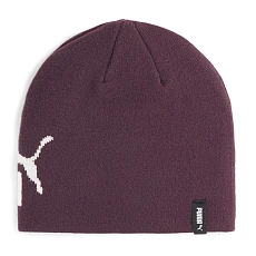 Шапка PUMA ESS Cuffless Beanie, 02563606, акрил, полиамид, эластан, бордовый