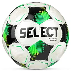 Мяч футзал. SELECT Futsal Mimas V26, 1053471006, р.4,FIFA Basic, 32п, ПУ, руч.сш, бело-зелено-черн.