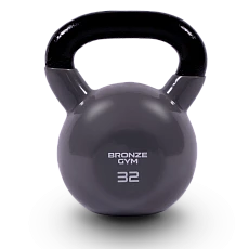 Гиря BRONZE GYM в виниловой оболочке 32 кг