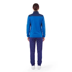 Костюм спортивный жен. MIKASA MT755/751-0100-L, р. L, 100% полиэстер, сине-темносиний