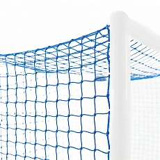 Сетка футб. 1020-02, a:7.5 b:2.5 c:1.3 d:2.0м, нить 2,0 мм полиэтилен, яч. 10*10 см, узловая, синяя