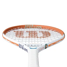 Ракетка б/т Wilson Roland Garros Elite 23, WR193510H, для дет7-8лет,алюм., со струн, оранжево-белый