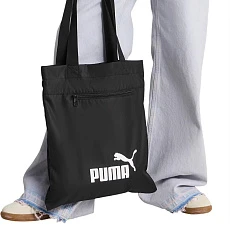 Сумка шоппер PUMA Packable Tote, 09117201, полиэстер, черный