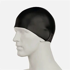 Шапочка для плав. SPEEDO Plain Molded Silicone Cap, 8-709849097, ЧЕРНЫЙ, силикон