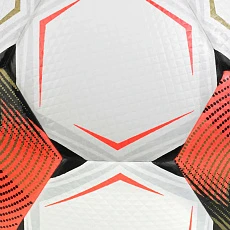 Мяч футб. SELECT Numero 10 V26, 0574071002, р.4, FIFA Basic, 32п, ПУ, гибр.сш, бело-черно-оранжевый