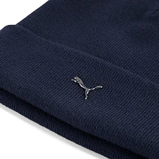 Шапка PUMA Metal Cat Beanie, 02640402, акрил, полипропилен, темно-синий
