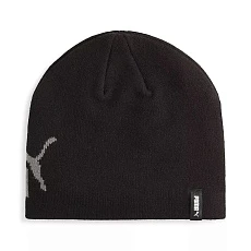 Шапка дет. PUMA Ess No 1 Logo Cuffless Beani Kids, 02569701, акрил, полиамид, эластан, черный