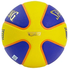 Мяч баск. SPALDING TF-33 Outdoor 3*3, 84352z, р.6, резина, желто-синий