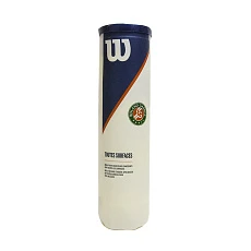 Мяч теннисный WILSON Roland Garros All Court, WRT116400, одобр.ITF, фетр, нат.резина, уп.4 шт