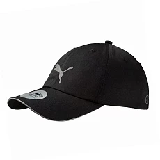 Бейсболка спорт. PUMA Running Cap III 05291101, 100% полиэстер, черный