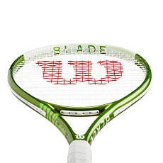 Ракетка б/т Wilson Blade Feel Team 103, WR117710U1, для любителей, алюминий, со струнами, бело-зел
