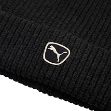 Шапка PUMA Cat Patch Mid Crown Beanie, 02735601, 100% полиэстер, черный