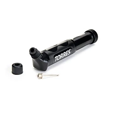 Насос TORRES двойного действия, SS1016, 15 см, пластик, с бок.горлов., игла (7 мм), черный