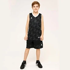 СЦ*Форма баск. детск. KELME, 3593052-000-130, рост 130, 100% полиэстер, черно-белый