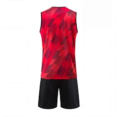 Форма баскетб. игровая TORRES Pro, B-1033-04-2XL, р.2XL, 100% полиэстер, красно-черный