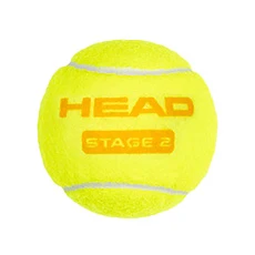 Мяч теннисный детский HEAD Stage 2 Orange, 578423,уп.3 шт, фетр,нат.резина,желто-оранжевый