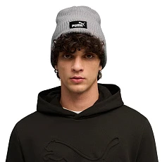 Шапка PUMA ESS High Crown Beanie, 02641002, 100% акрил, серый