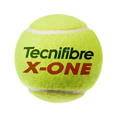 Мяч теннисный Tecnifibre X-One 3B, 60XONE363, уп.3шт, одобр. ITF, войлок, нат.резина,желтый