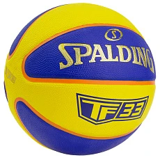 Мяч баск. SPALDING TF-33 Outdoor 3*3, 84352z, р.6, резина, желто-синий