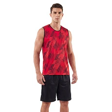 Форма баскетб. игровая TORRES Pro, B-1033-04-2XL, р.2XL, 100% полиэстер, красно-черный