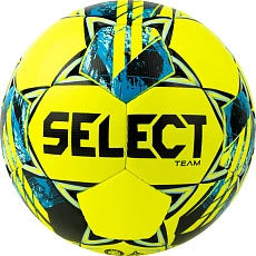 Мяч футб. SELECT Team Basic V23, 0865560552, р.5, FIFA Basic, 32 пан, гл.ПУ, руч.сш., желто-син