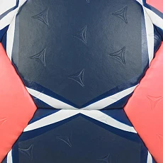 Мяч ганд. SELECT Ultimate EHF Euro Men Replica v26, 3570850749, р.1, ПУ, руч.сш, бело-сине-коралл