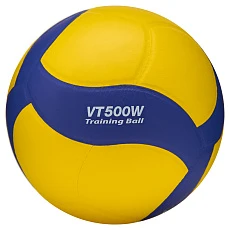 Мяч вол. утяж. MIKASA VT500W, р 5, синт.кожа, вес 500г, клееный, сине-желтый