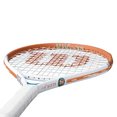 Ракетка б/т Wilson Roland Garros Elite 23, WR193510H, для дет7-8лет,алюм., со струн, оранжево-белый