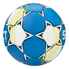 Мяч ганд. SELECT HB FORCE DB V25, 1621854205, Junior (р.2), EHF Appr,ПУ, гибр.сш., сине-белый