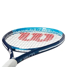 Ракетка б/т Wilson Ultra Power 105 Gr2, WR147010U2, для любит, композит, со струнами, темносин-бел