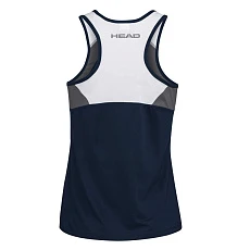 Майка жен. HEAD Club 22 Tank Top W 814461-DB-XL, р.XL, 92% полиэстер, 8% эластан, темно-синий
