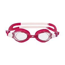 Очки для плав. детск. SPEEDO SKOOGLES Jr, 8-7500645003-C17CF, ПРОЗРАЧНЫЕ линзы, красная оправа