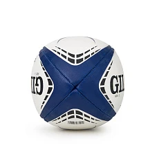 Мяч для регби GILBERT G-TR4000, 42098105, р.5, резина, ручная сшивка, бело-черно-синий