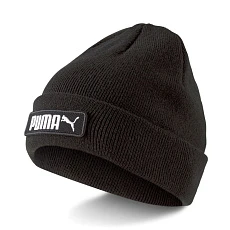 Шапка PUMA Classic Cuff Beanie, 02343401, 100% акрил, черный