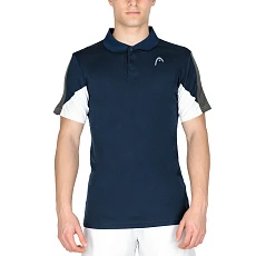 Поло мужское HEAD Club 22 Tech Polo 811421-DB-L, размер L, темно-синый