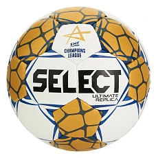 Мяч ганд. SELECT Ultimate Replica v24 , 1670850990, р.1, EHF Appr, ПУ, руч.сш, золотисто-белый