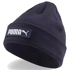 Шапка PUMA Classic Cuff Beanie, 02343406, темно-синий