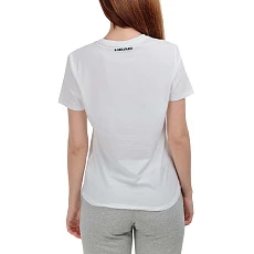 Футболка женская HEAD Rainbow T-Shirt W 814445-WH-L, р.L, полиэстер, хлопок, эластан, белый