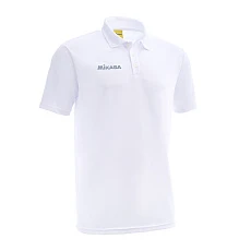 Поло MIKASA MT297-022-2XL, р.2XL, 100% полиэстер, белый
