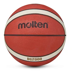 Мяч баск. MOLTEN B6G2000 р. 6, FIBA Appr Level II, 12панелей, резина, бут.кам,нейл.корд,ор-беж-чер