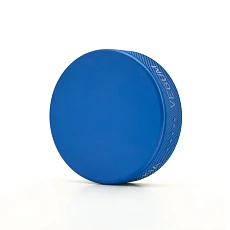 Шайба хоккейная тренир. VEGUM, 27E 3113, облегченная,вес 125гр, диам.75мм, выс.25мм, резина, синяя