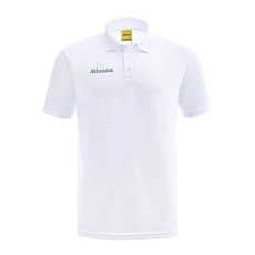 Поло MIKASA MT297-022-2XL, р.2XL, 100% полиэстер, белый