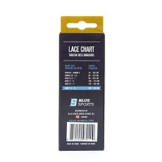 Шнурки для коньков Blue Sports Pro Gold Heavy Waxed, 903011-BKWH-330, полиэстер, 330см, черно-белый