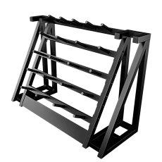 Стойка для хранения штанг для аэробики (бодипампов) BRONZE GYM 190х55х128,на 20 шт.