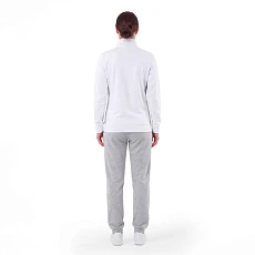 Костюм спортивный MIKASA MT537/530-022-2XL, р.2XL, 70% хлопок, 30% полиэстер, бело-серый