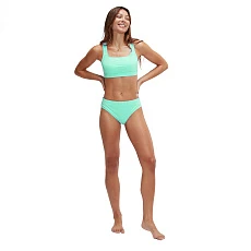 Купальник SPEEDO Textured Deep U-Back Bikinis, 8-00387516243, р.38 (рос.50), бирюзовый