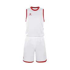 Форма баск. взросл. KELME, 8252LB1006-107-4XL, р.4XL, 100% полиэстер, бело-красный