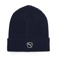 Шапка PUMA Cat Patch Mid Crown Beanie, 02735606, 100% полиэстер, темно-синий
