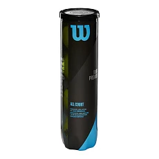 Мяч теннисный WILSON Tour Premier All Court, WRT119400, одобр.ITF, фетр, нат.резина,. уп.4 шт
